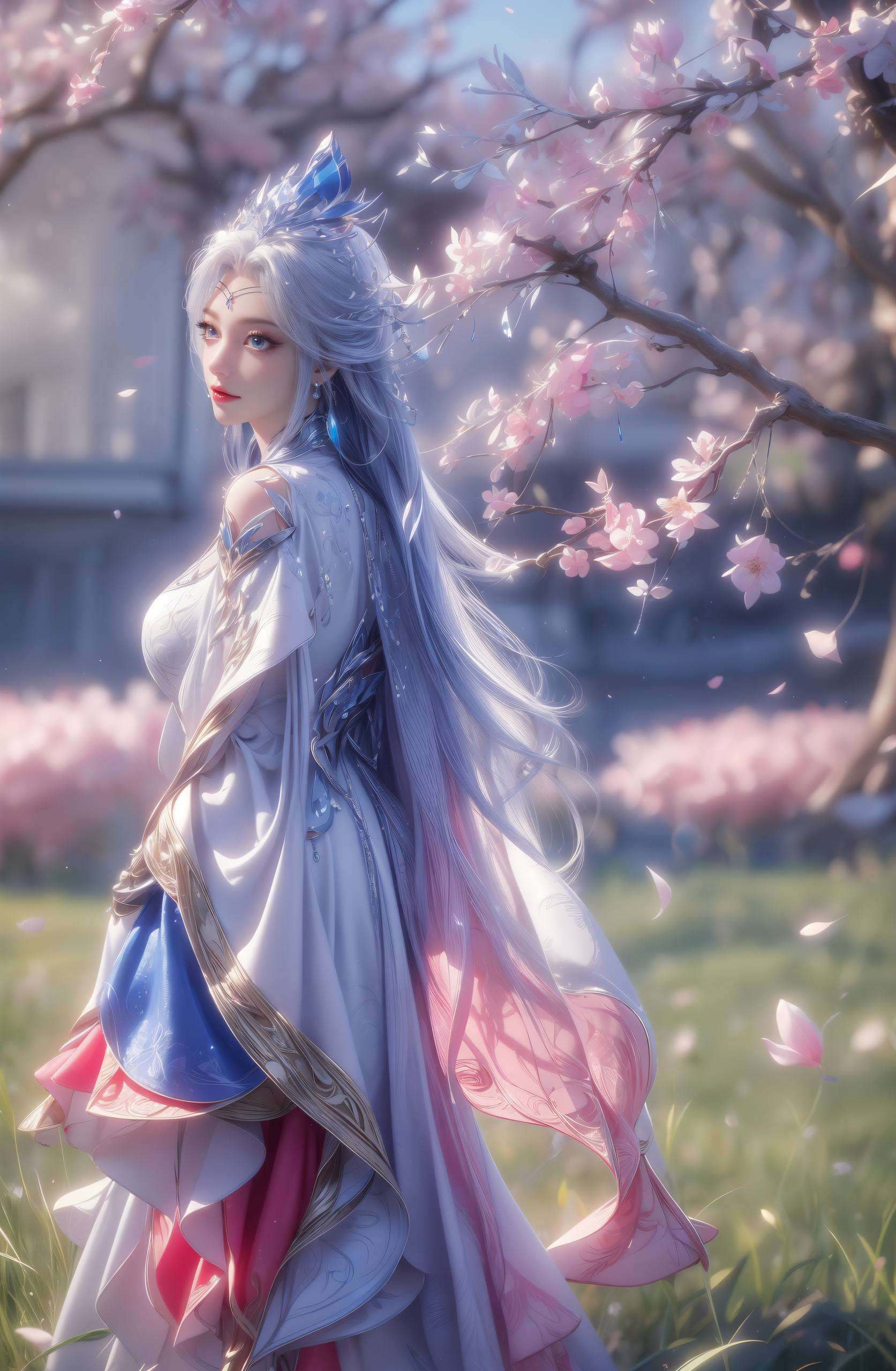 让人在欣赏她的美丽时她的眼眸深邃如夜空