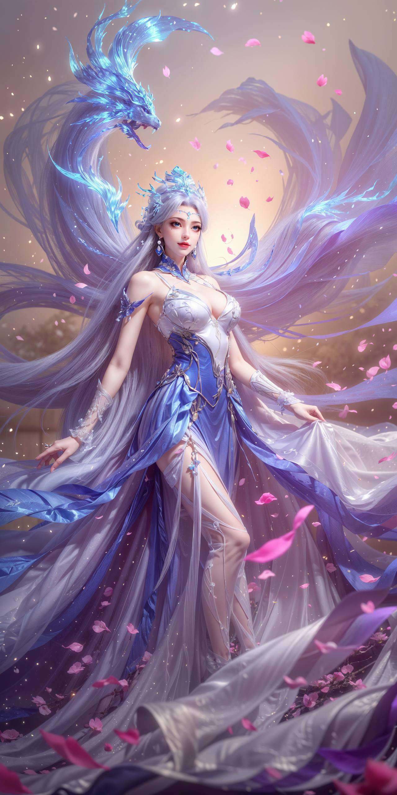 我都想把你设为屏保了！”
宁雨蝶：“嘻嘻你这壁纸简直是玄幻世界的颜值担当