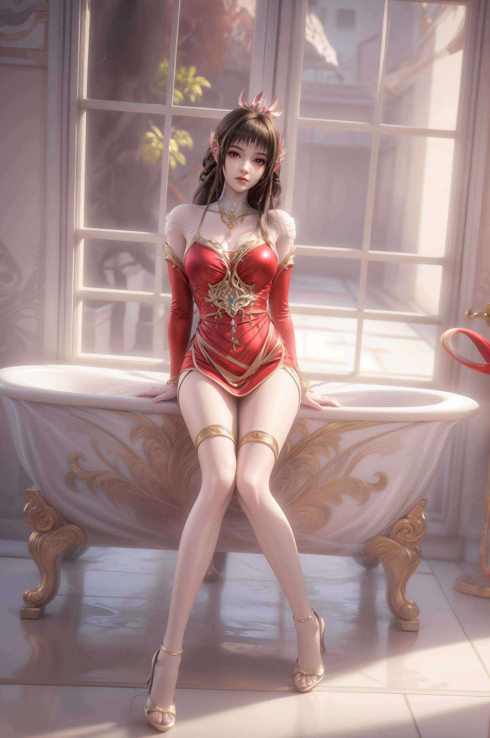 这位国漫女神如落霞般绚烂