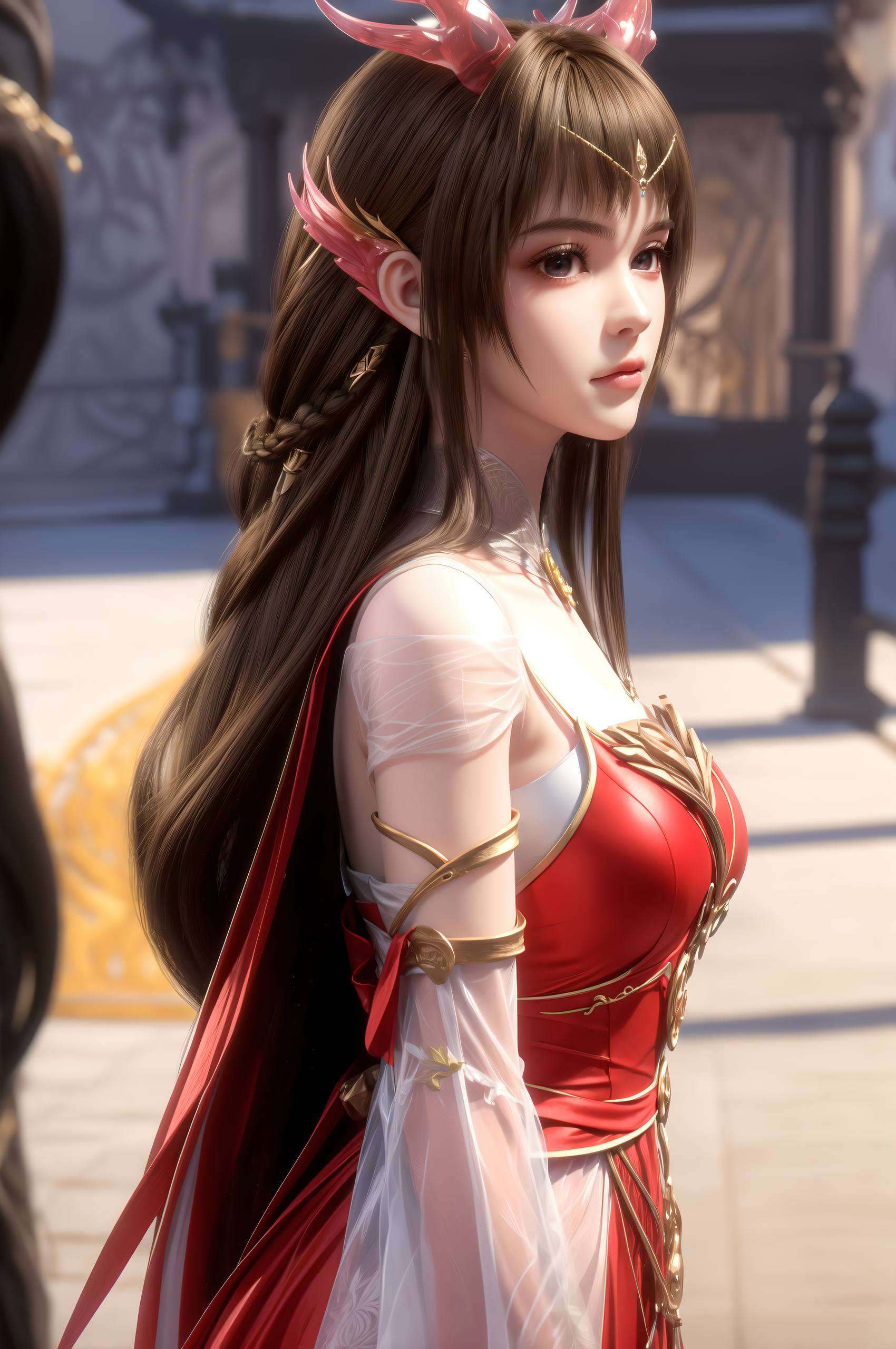 成为了壁纸界的一股清流百炼成神的云落女神以她那绝美的古风姿态