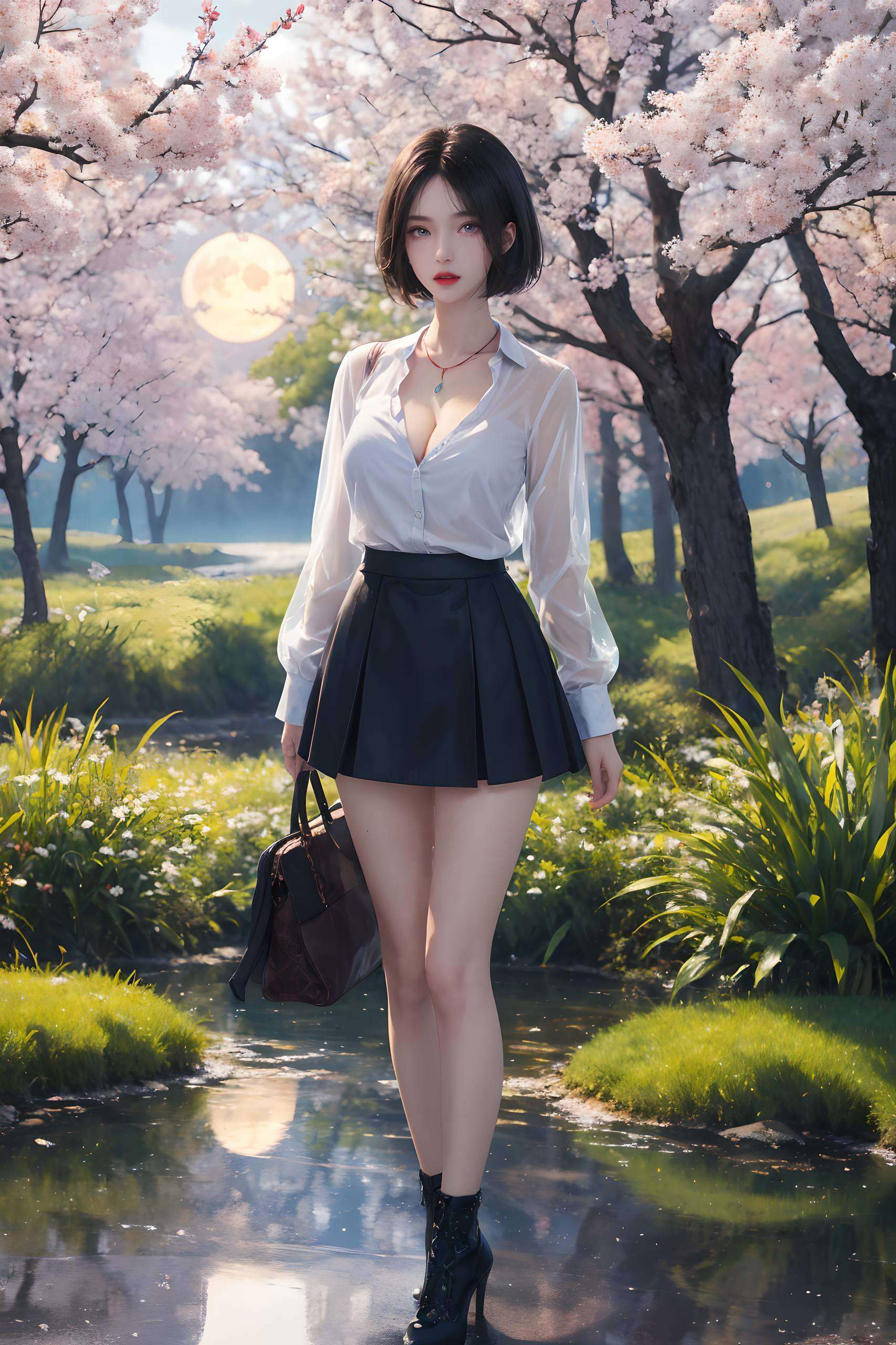 让你的手机屏幕也沉浸在这份古风玄幻的美丽之中吧！眼神中藏着不屈的意志