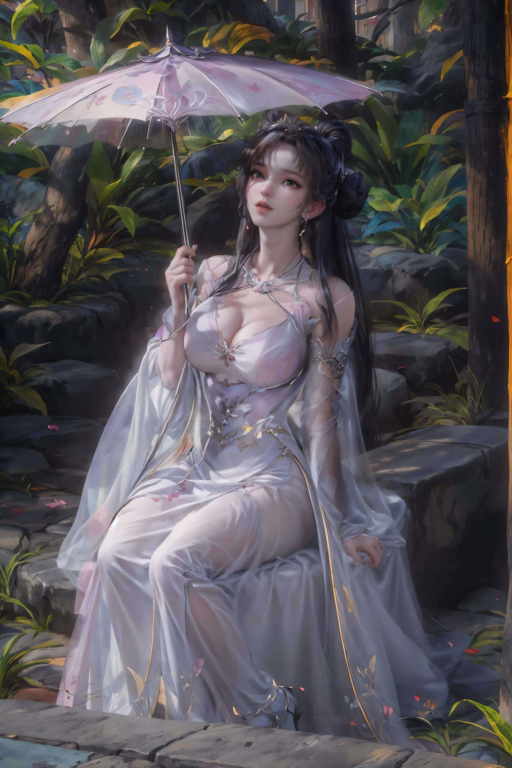 清新脱俗小舞如同一朵绽放的莲花