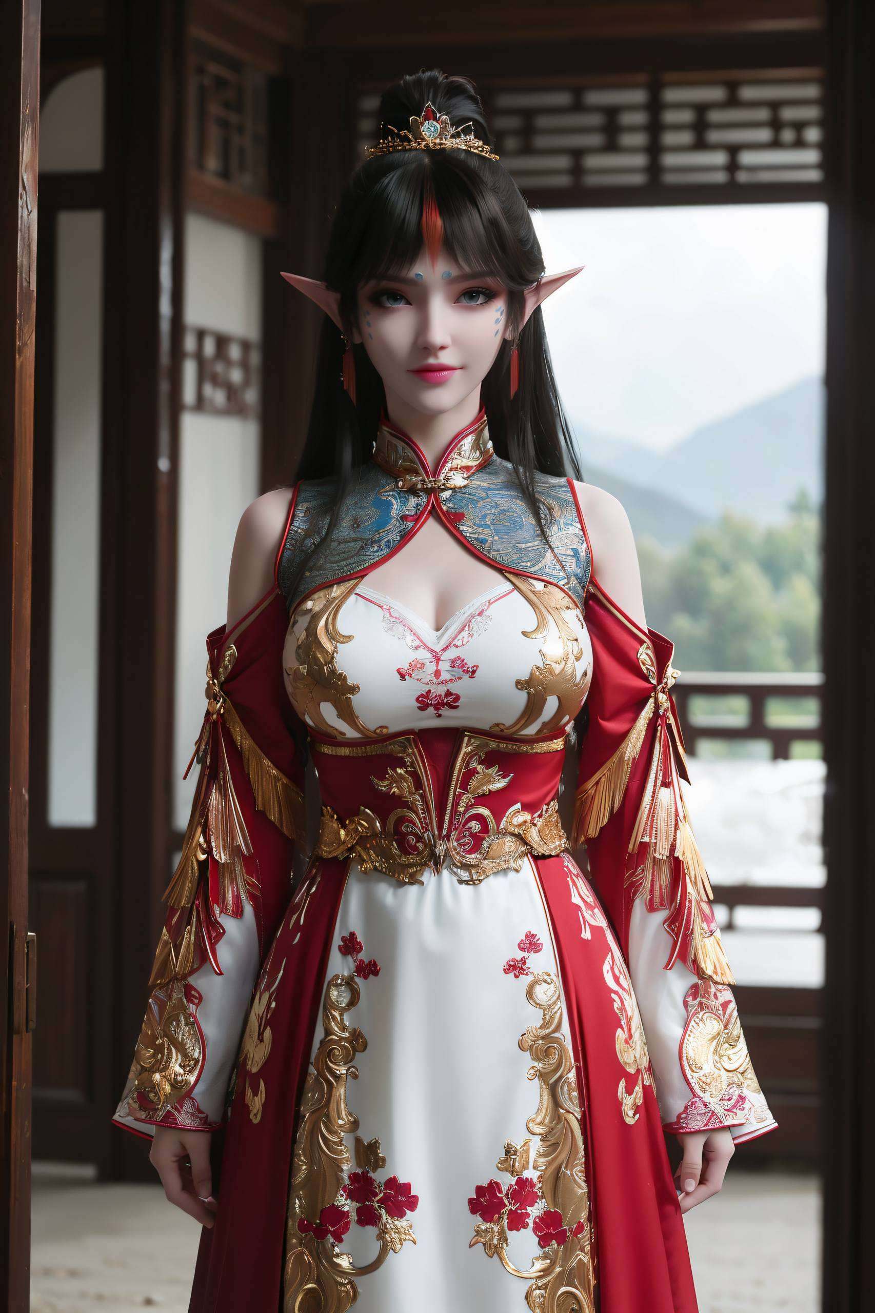 她是国漫中的女神动漫中的美女