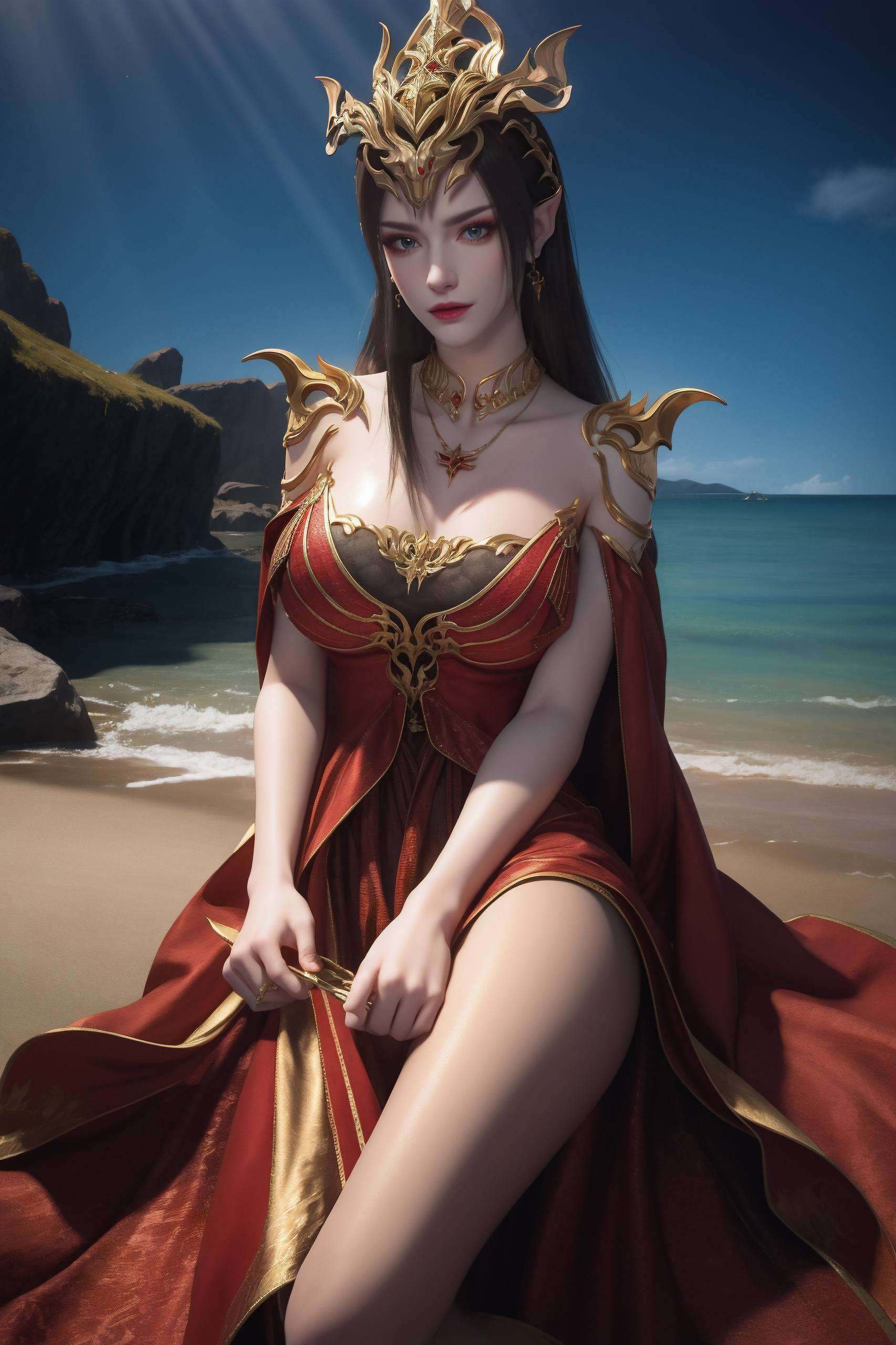在斗破苍穹的世界里美杜莎女王以其冷艳与力量并存的形象