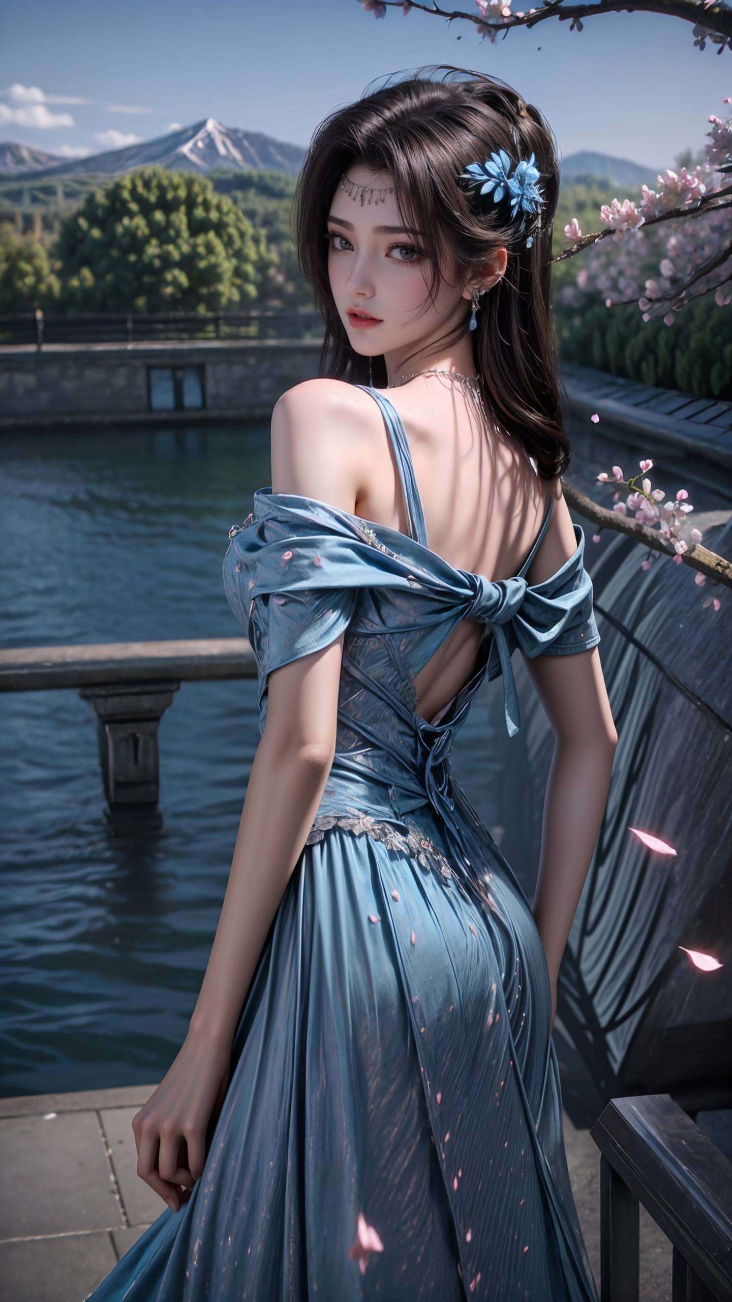 仿佛能看透世间一切她的眼神深邃如海