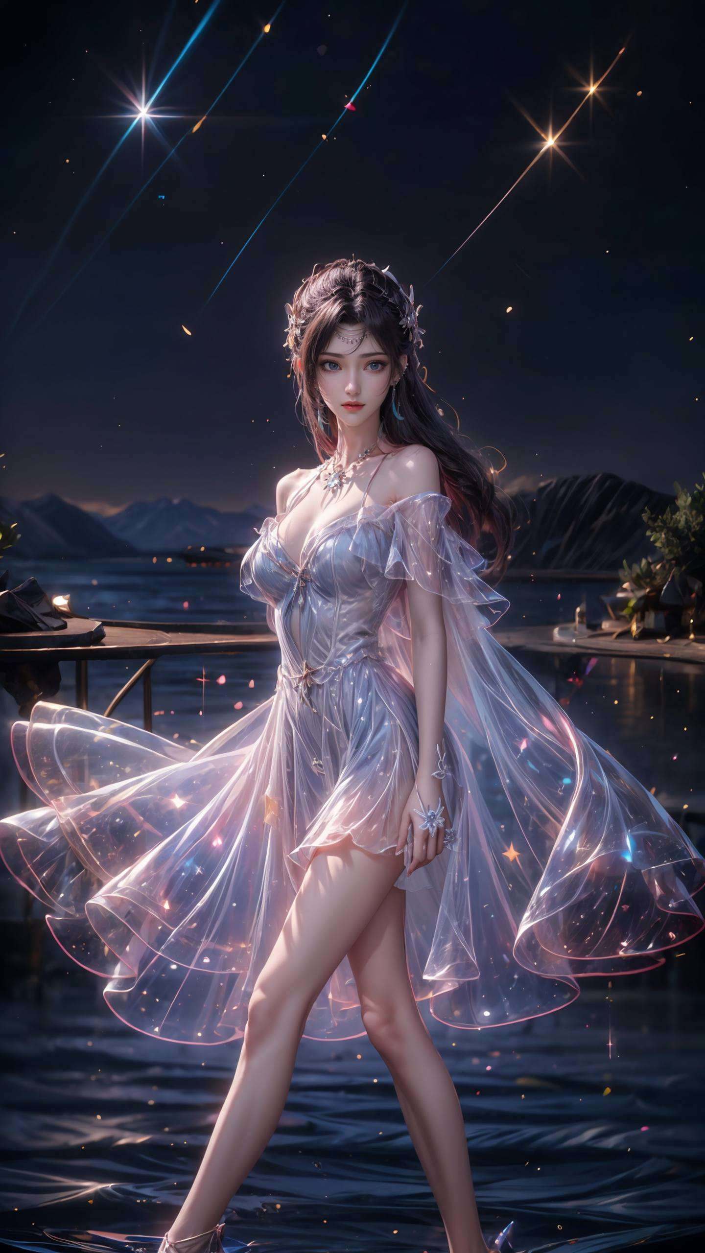 云韵立于都市之巅似诉说千年之恋
