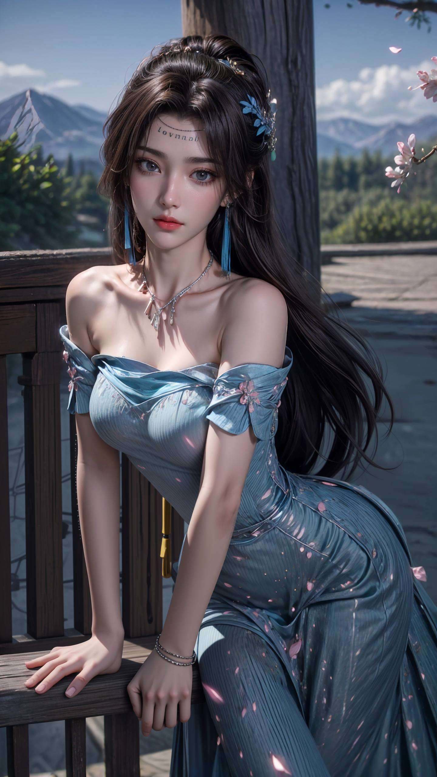 仿佛能看透世间的繁华与落寞她的眼神深邃