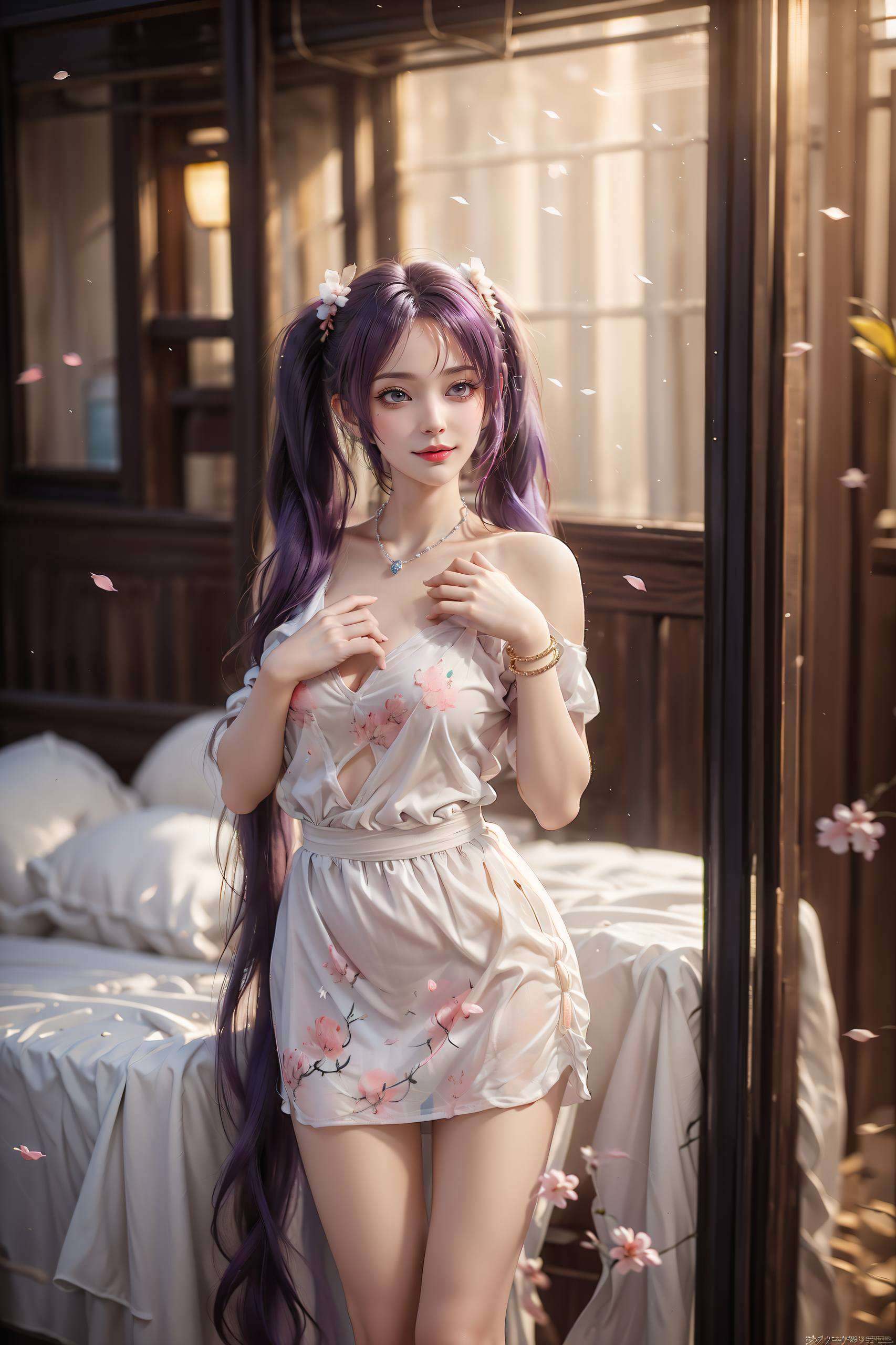 她的美图壁纸不仅清新脱俗这位来自《斗破苍穹》的国漫女神