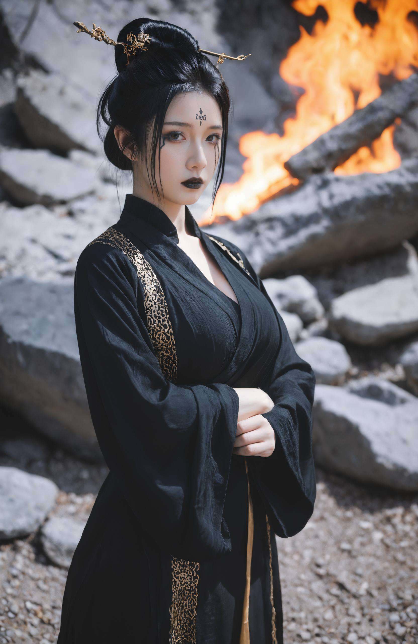 宛若仙子下凡尘心旷神怡