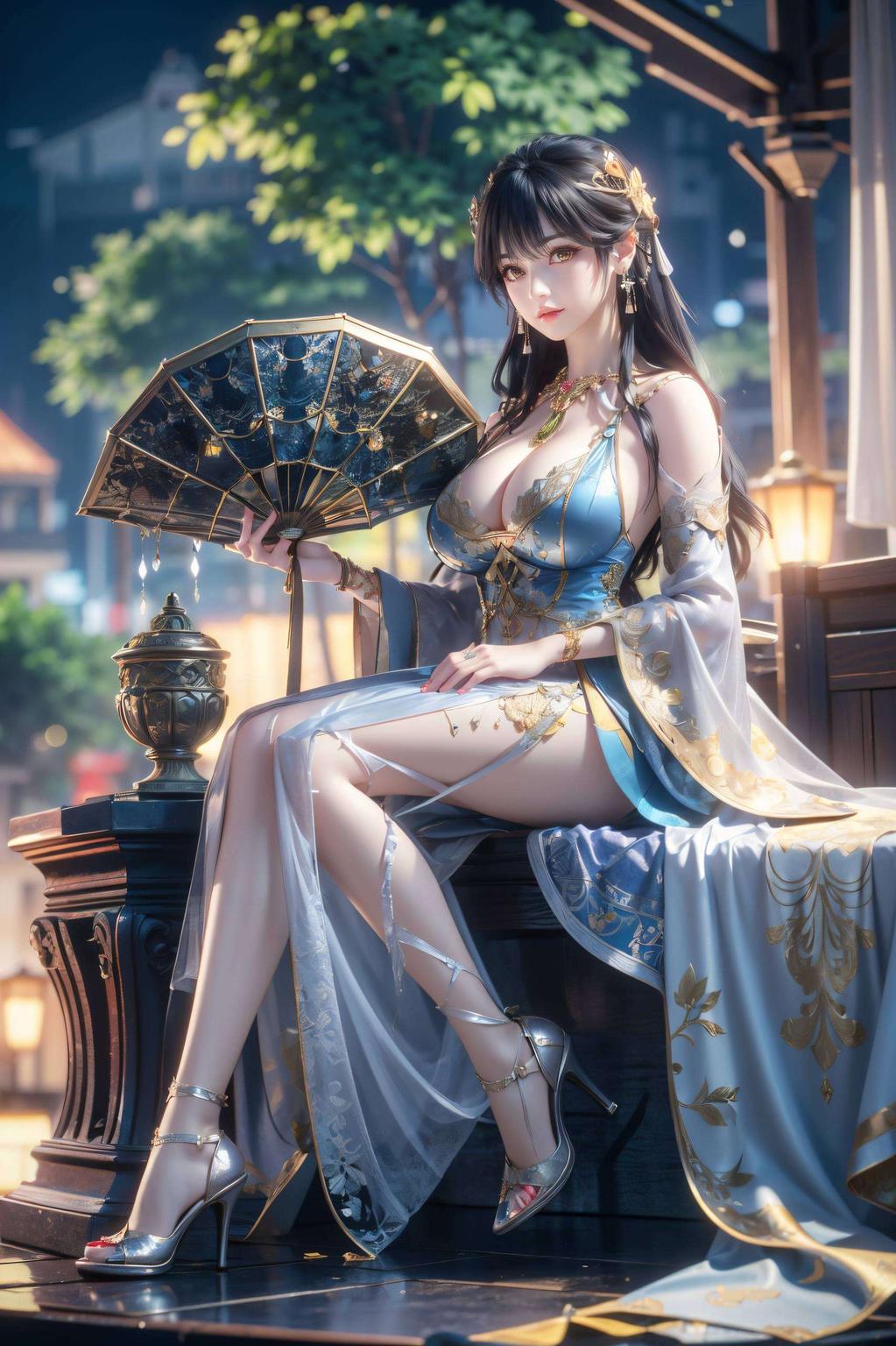 与白月蓉一同漫步在浪漫的漫画世界AI免费壁纸包