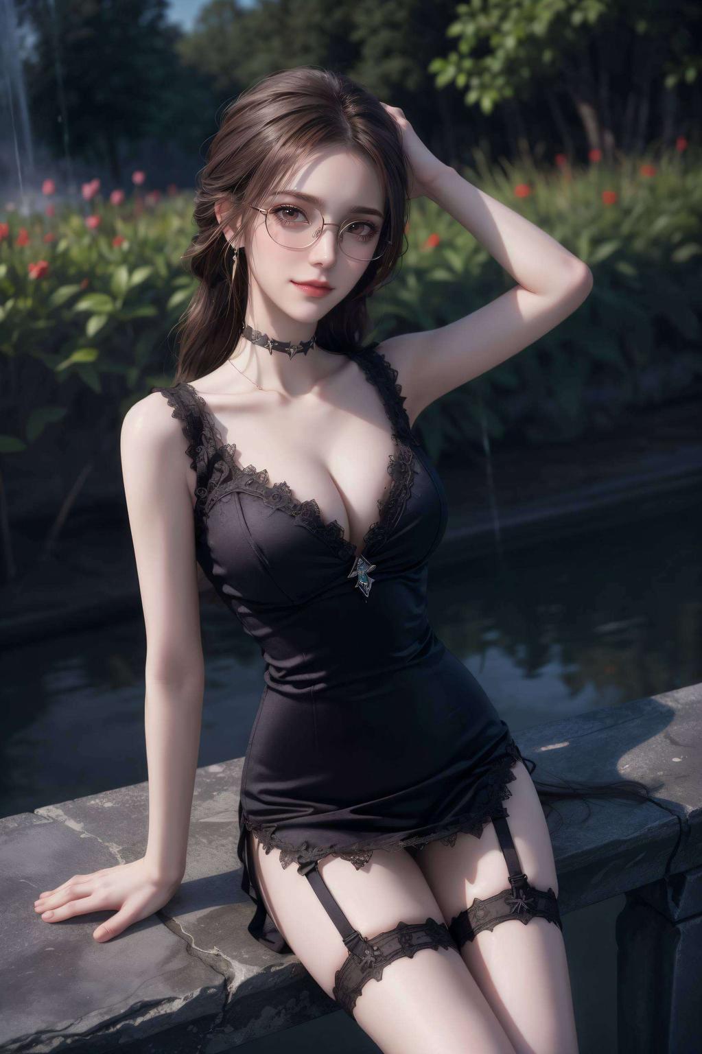 比比东锁屏壁纸图文：精选AI绘画人物微笑素材国漫美女潮图壁纸集