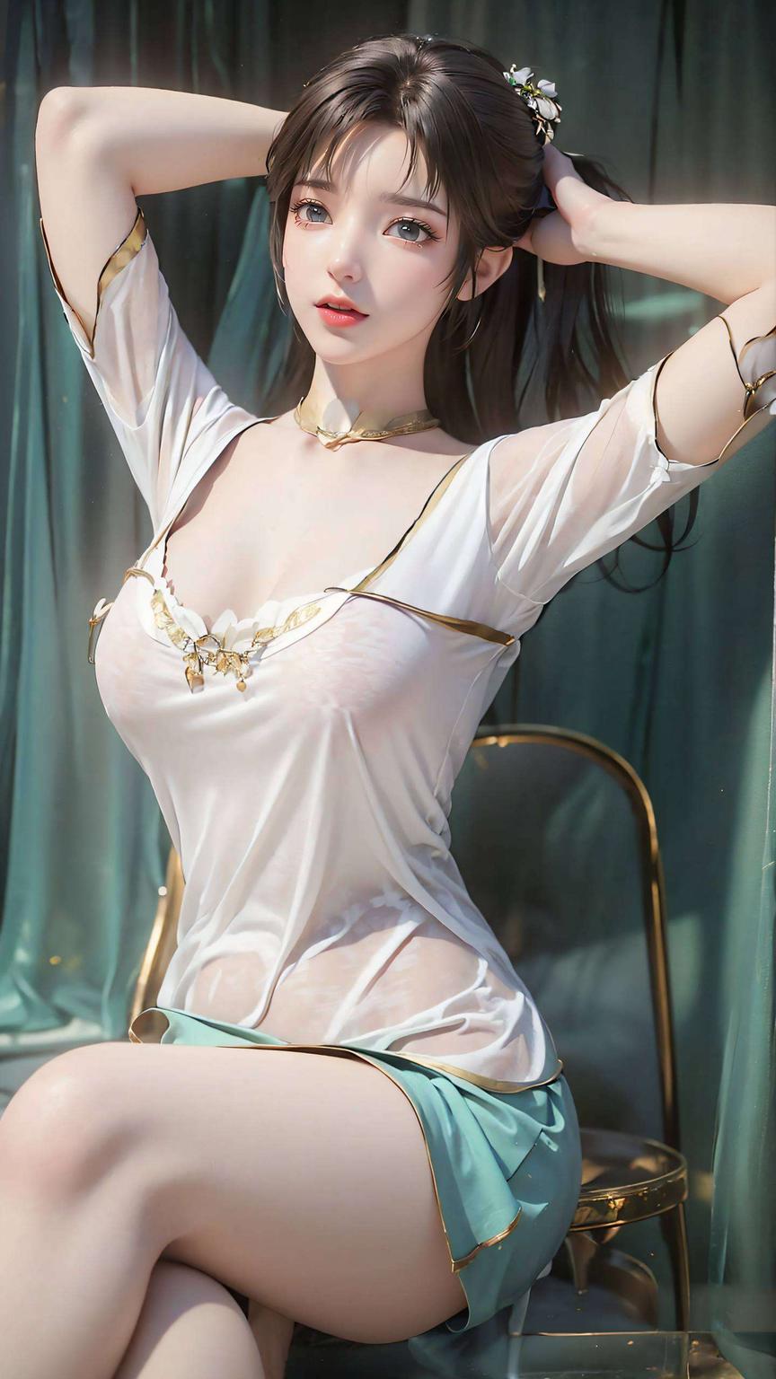 让壁纸上的碧瑶仿佛跃然纸上为你带来一幅壁画般的视觉盛宴