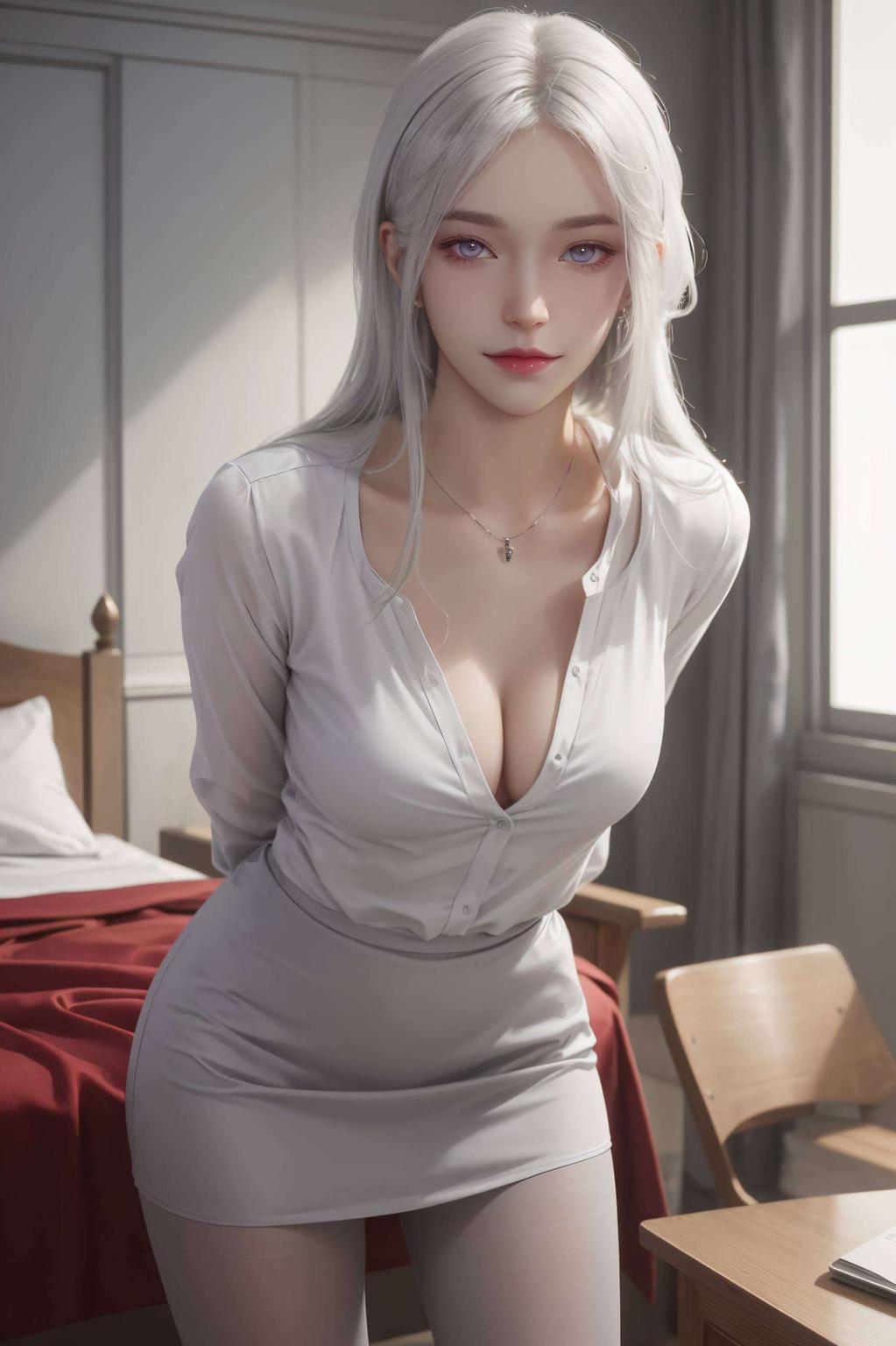 抽象线条演绎国漫女神风采这款壁纸将国漫之美与科技创意完美融合