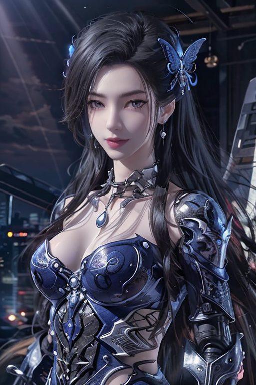 她是国漫中的唯美精细女神每一次凝视