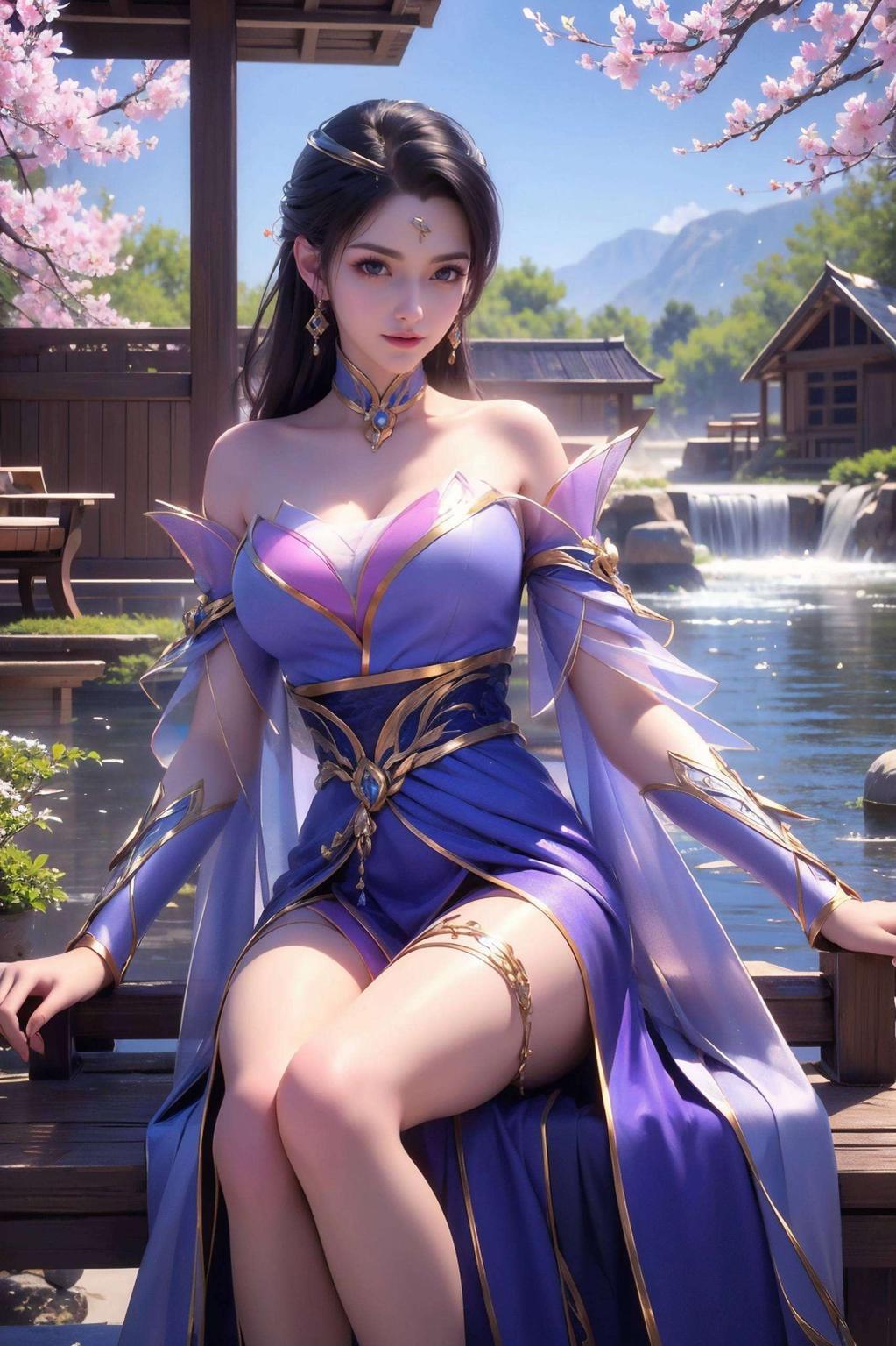 以她独特的魅力艺术风格浓郁