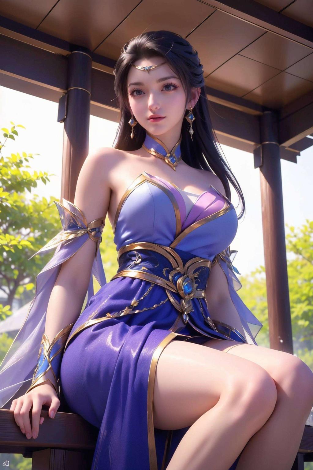 点亮你的手机屏幕以独特的线条勾勒出古典美女的曼妙身姿