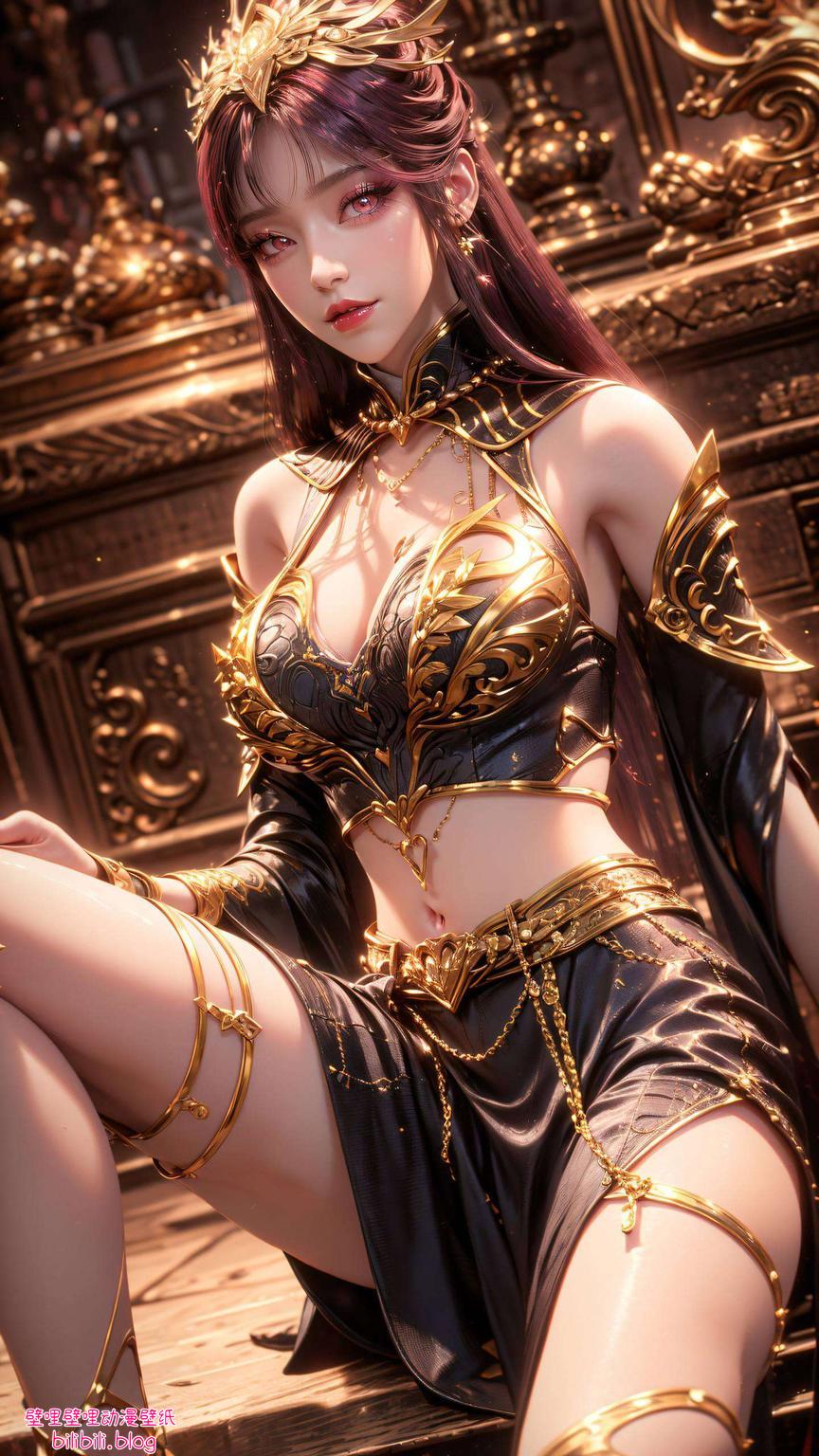 以毒血夫人复活的经典一幕为灵感这款国漫壁纸融合了东方元素