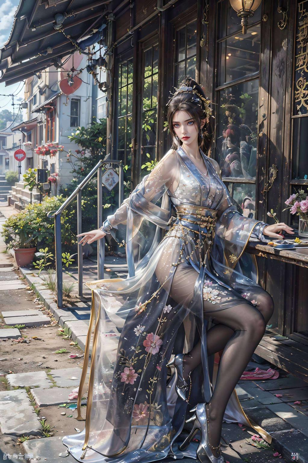 带你穿越时空古风美女方清雪翩翩起舞