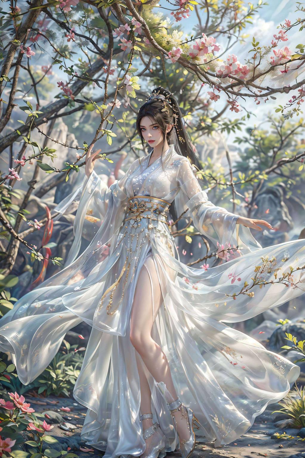 将清雪的美丽与灵动完美融合永生方清雪以国漫美女的姿态翩翩起舞