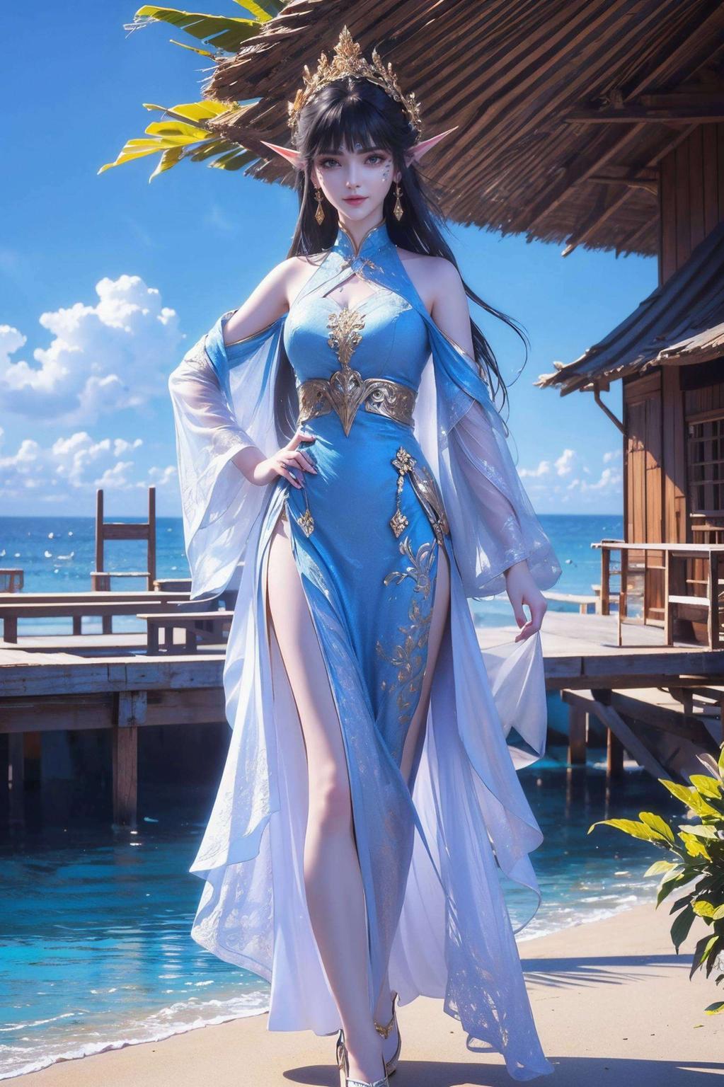 高清细腻的人物神态都能感受到那份清新脱俗的美