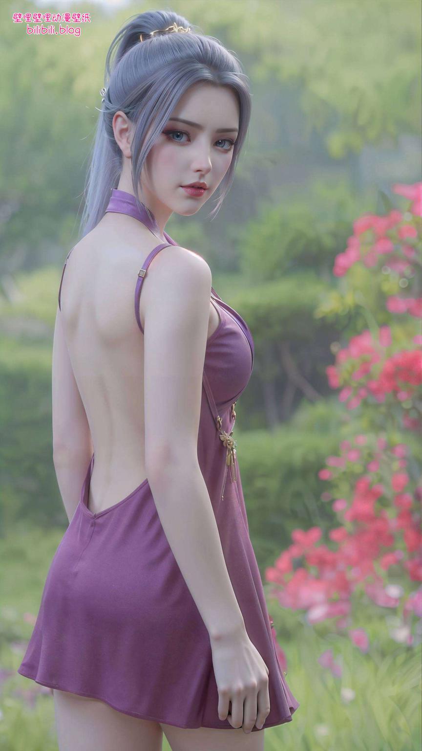 韩月细腻的花纹与她的气质相得益彰