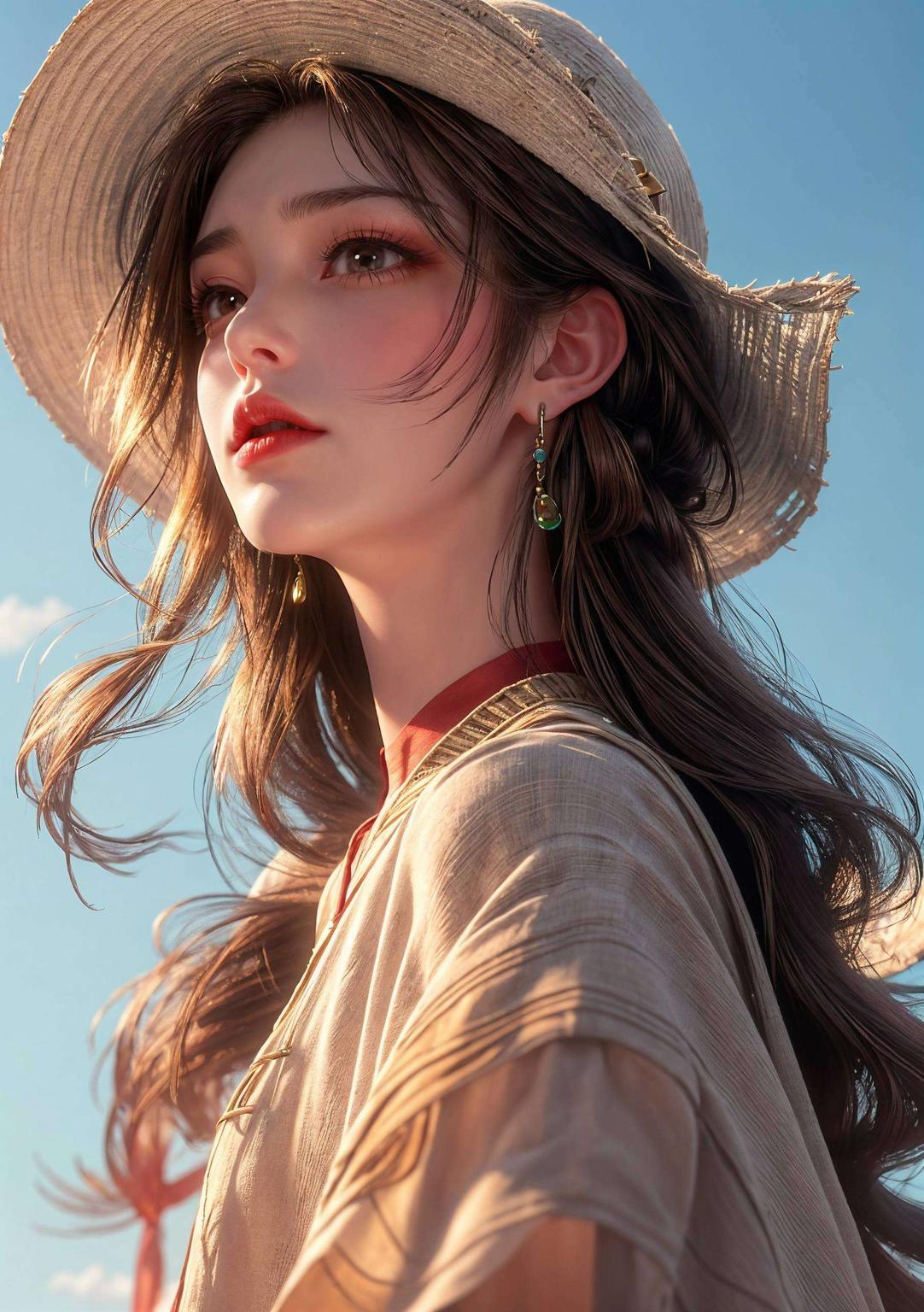 美在指尖AI国漫女神艺术风格手机国漫美女AI美女壁纸