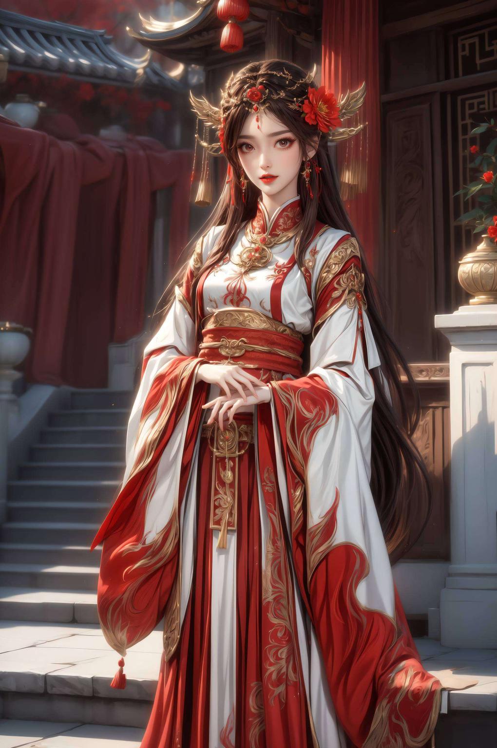 火灵儿的美艳灵动跃然纸上感受古韵之美