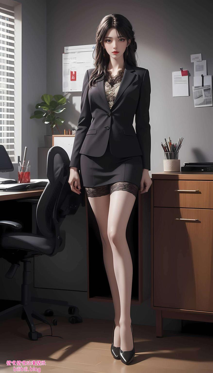 金属质感与国漫美女的完美融合每一帧都如动画般生动