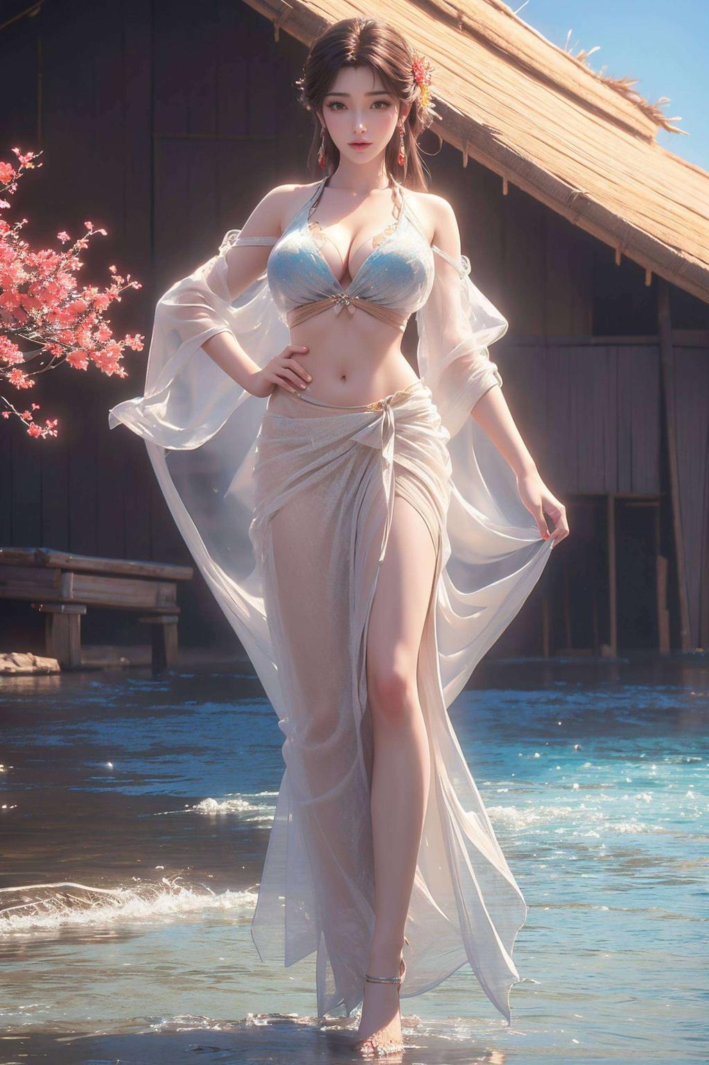 让粉色壁纸中的国漫美女火灵儿仿佛跃然纸上她的眼神中闪烁着狡黠与灵动