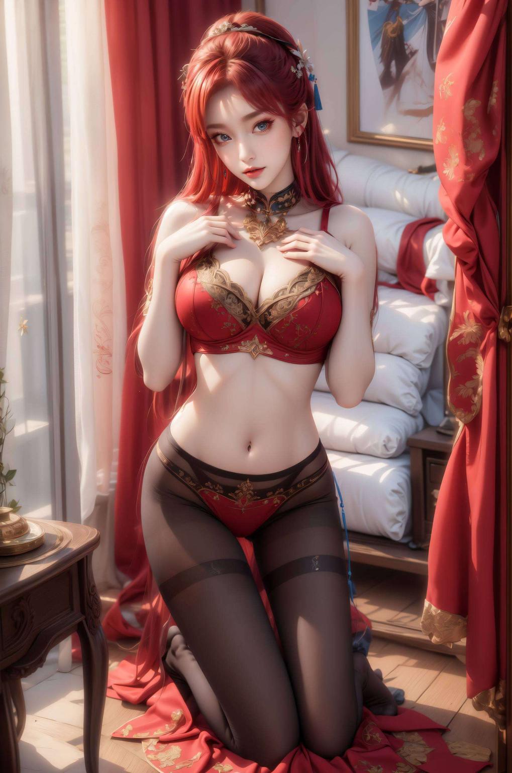 细腻描绘每一丝风情电脑桌面上的她
