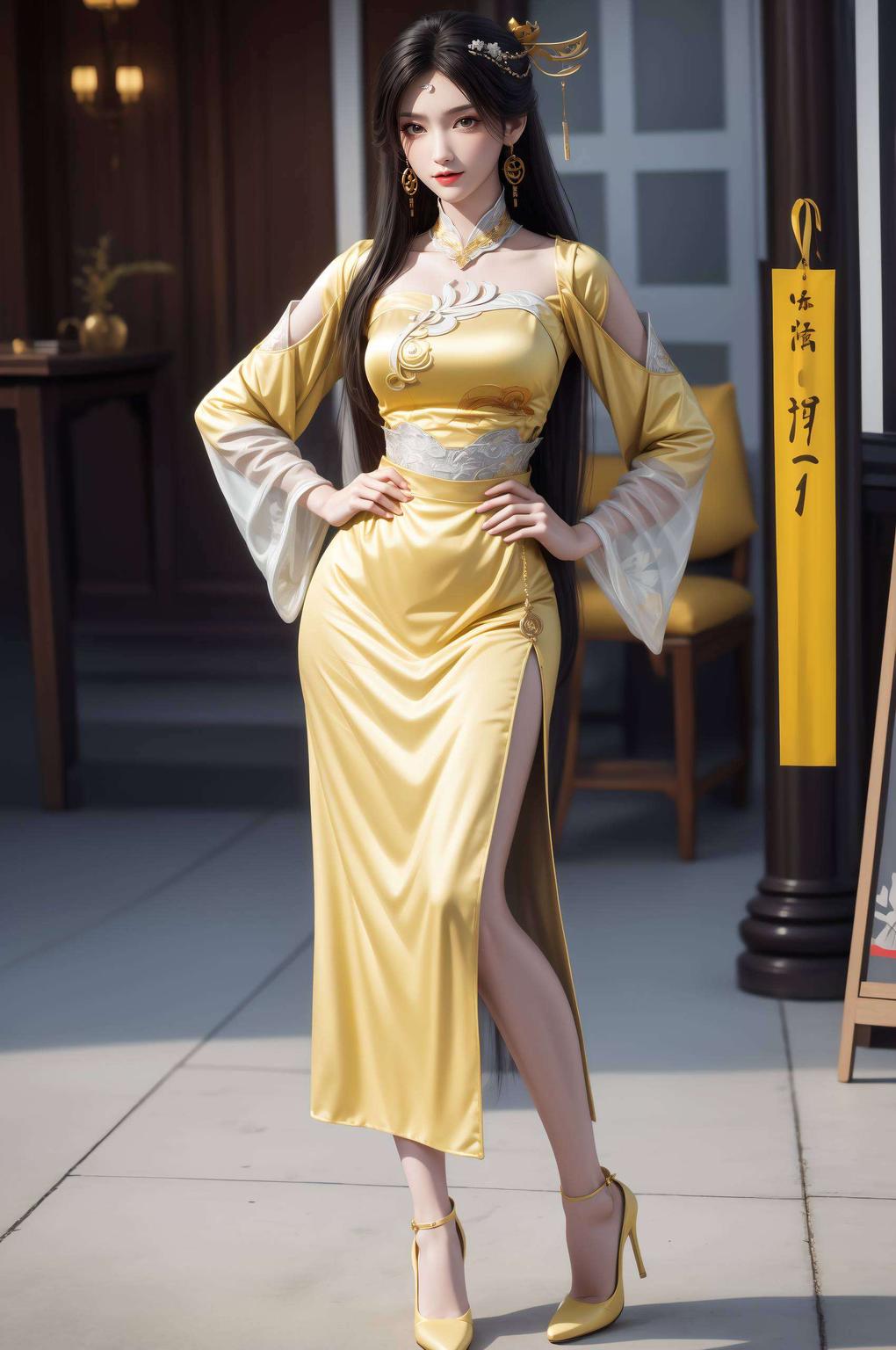 这款壁纸金瓶儿翩翩起舞