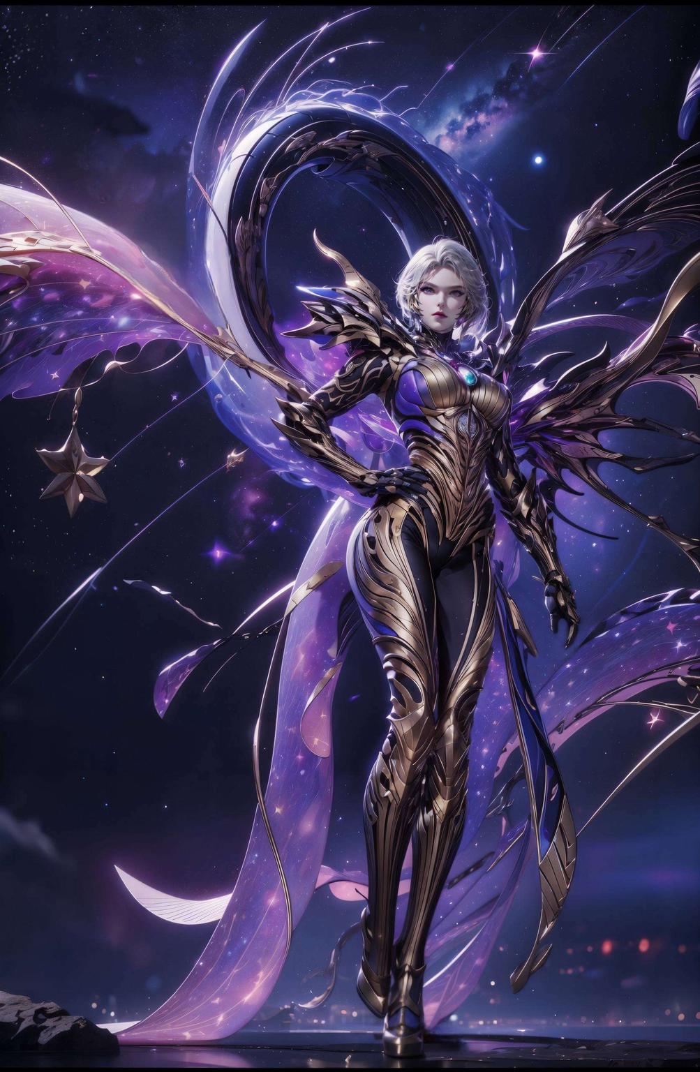 以吞噬星空中的九皇女为灵感这款国漫美女古风壁纸