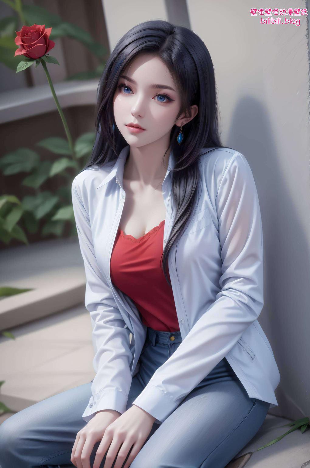 让这位国漫女神陪伴你的每一个工作与学习时光吧！每一帧都是精心绘制