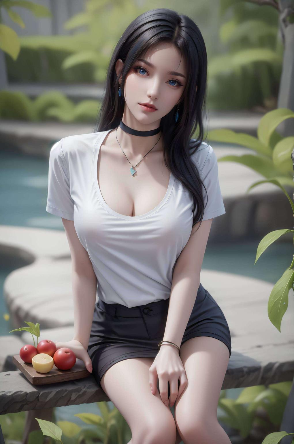 塑造出一个安卓AI女神细腻的羽毛纹理