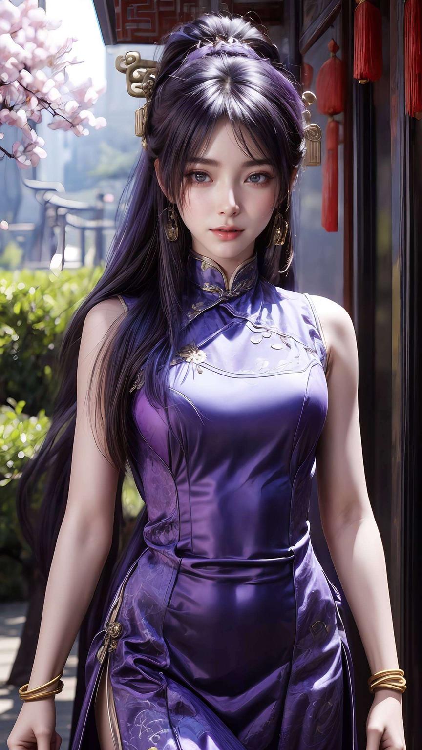 为你的桌面带来一抹不凡的动漫风情将她的美丽与神秘完美融合