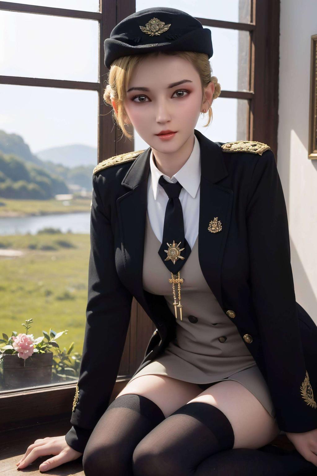 绘制出一位国漫女神AI眼神灵动