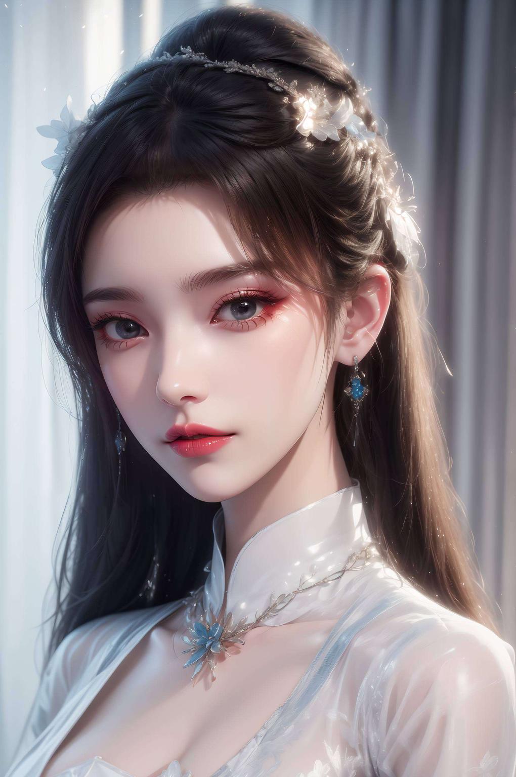 让李慕婉的婉约气质跃然屏上这款以国漫仙逆中的李慕婉为灵感的金属质感女生IPad漫画壁纸