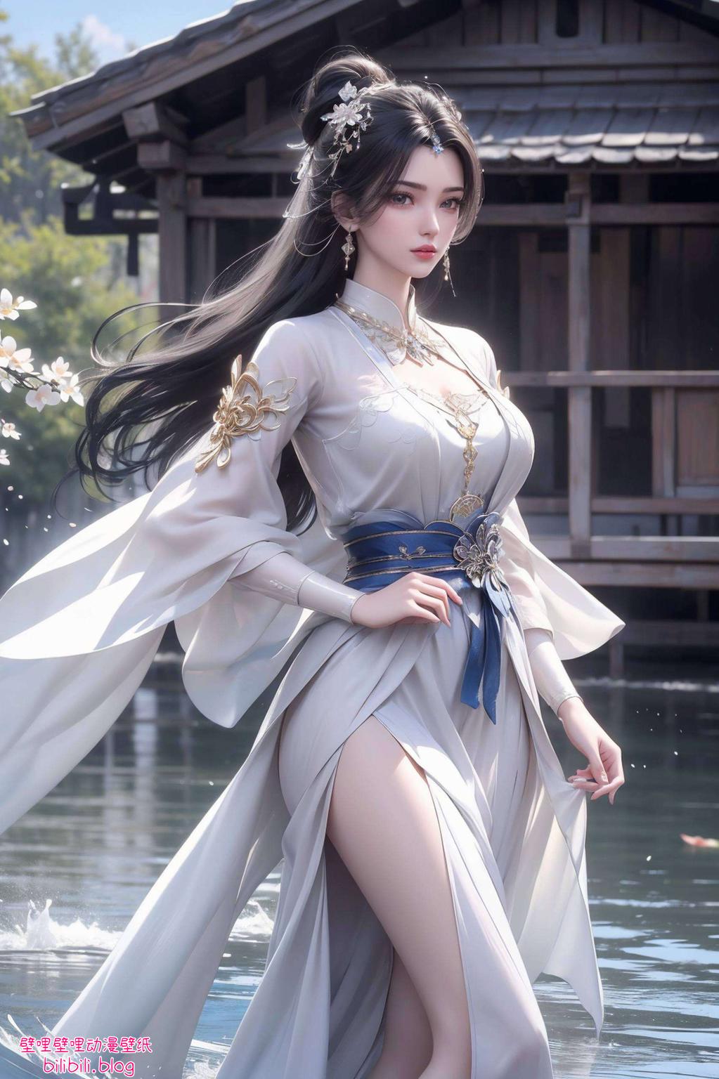 细腻笔触勾勒出古典美人的独特风采特别复古平板AI美女李慕婉