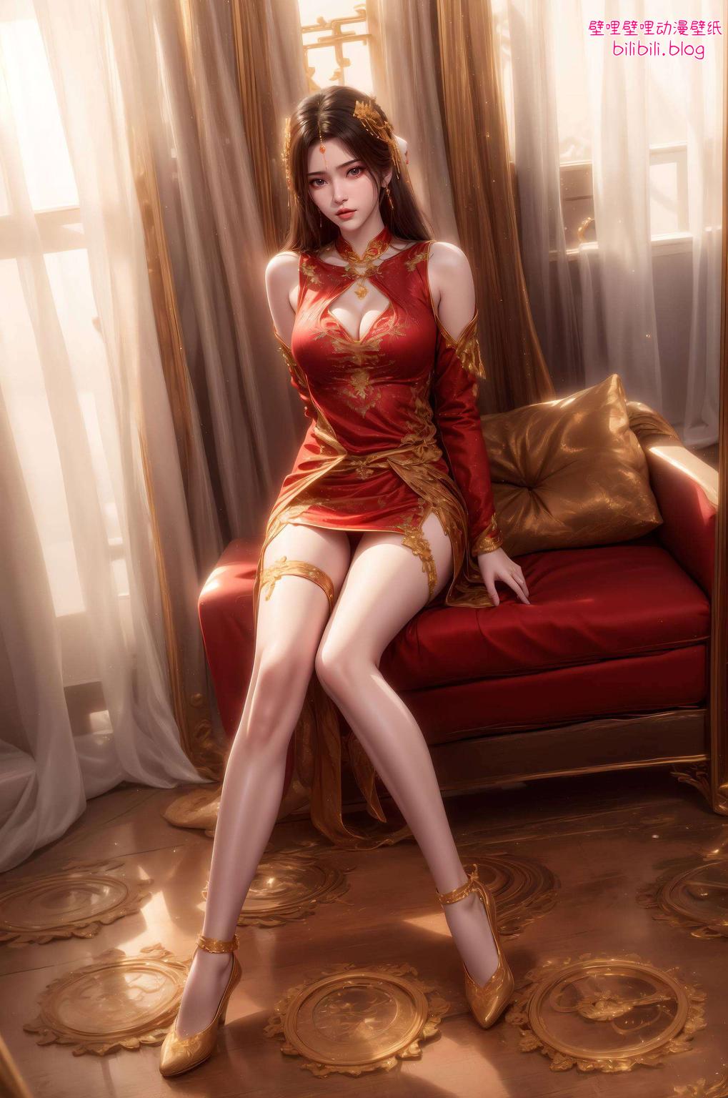 护眼模式下遇见李慕婉——这款1080p高清壁纸
