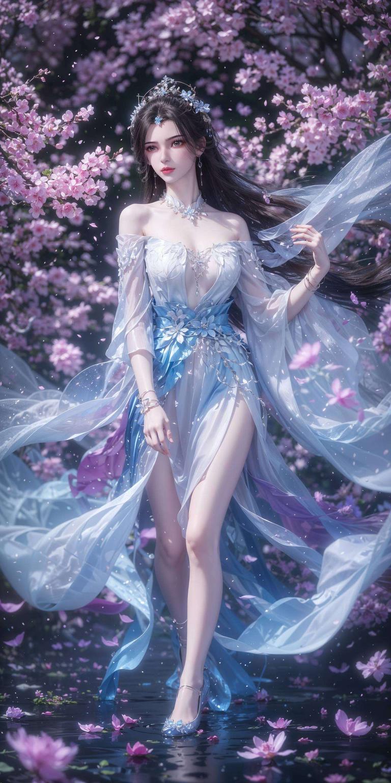 将她的绝美容颜与梦幻场景完美融合为你的手机带来独特的视觉盛宴