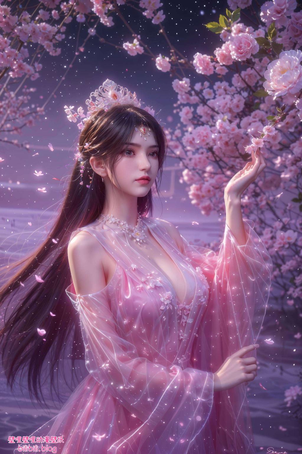 国漫女神的灵动眼神搭配缤纷色彩