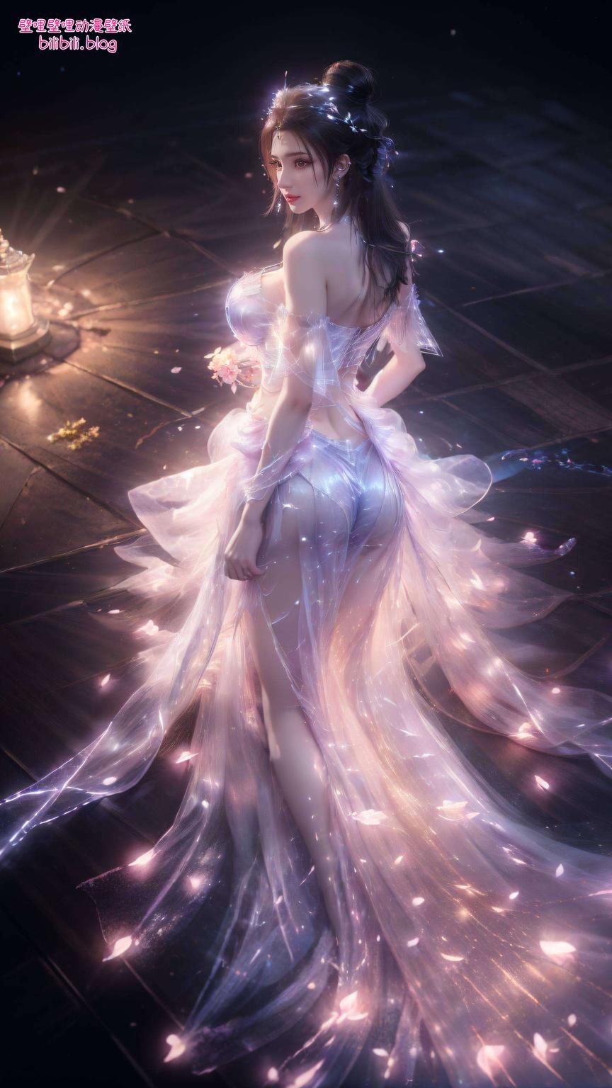在这张李慕婉壁纸4K横屏超清作品中2560p的高清画质
