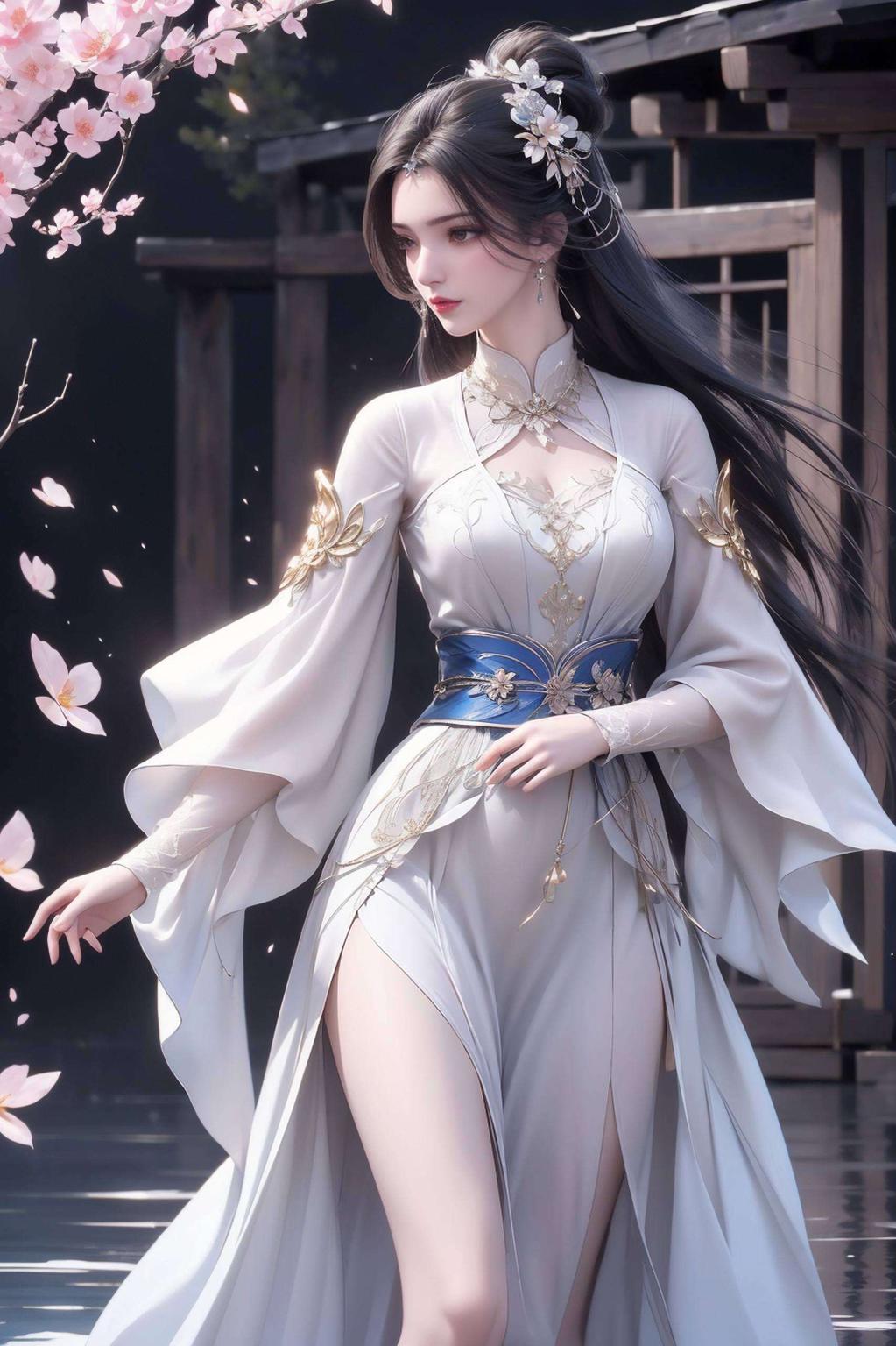 骨骼素材的巧妙融合在细腻的花纹与清新的碎花背景下