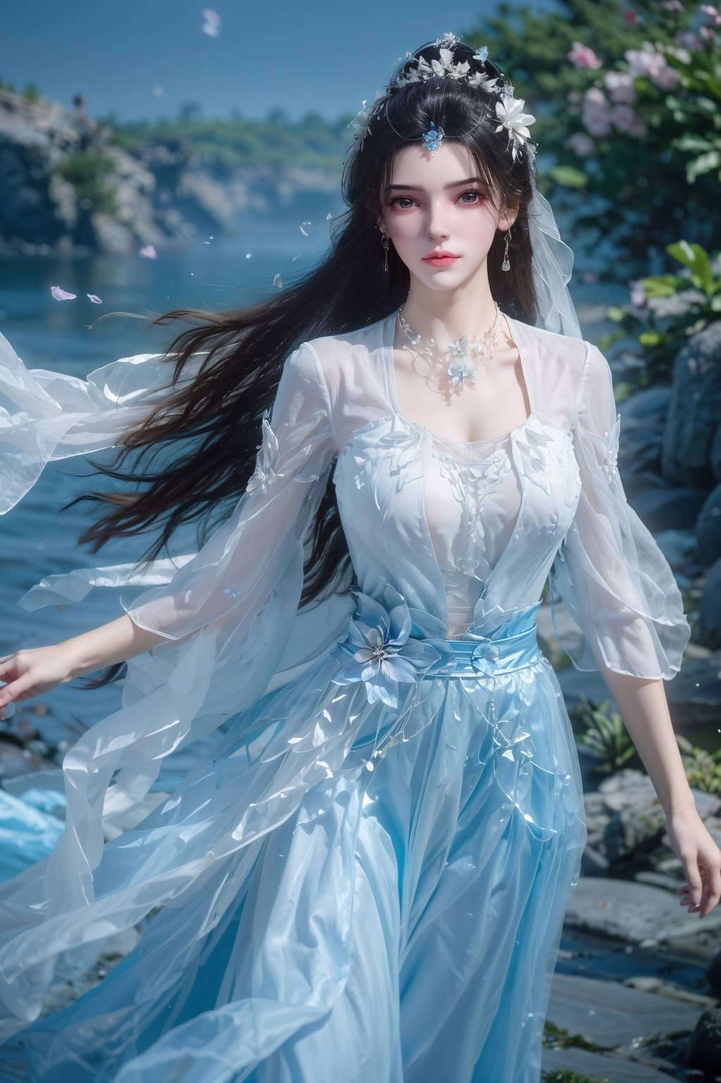 以李慕婉的绝美形象为主题这款1080p静态国漫女主AI壁纸