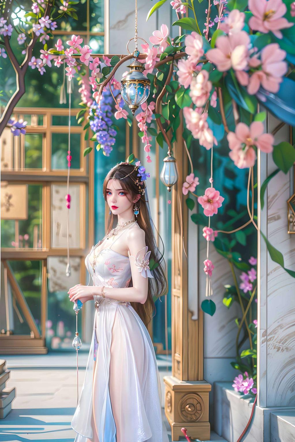 她的笑容在高清画质中更显明媚在绚丽的4K超清世界里