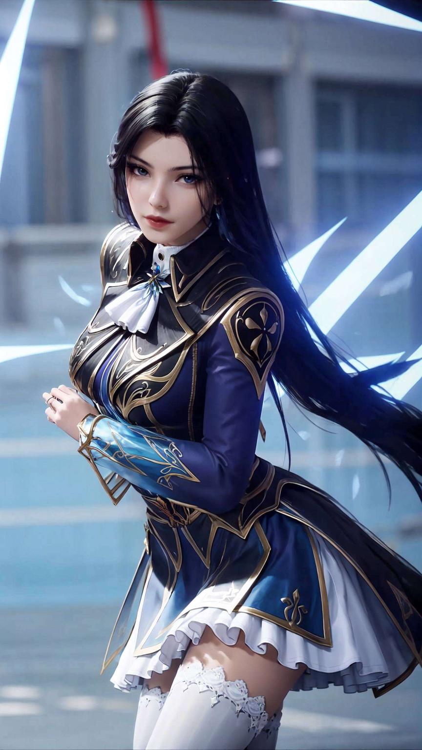 美眸流转间尽显斗罗大陆的神秘魅力身着古风华服