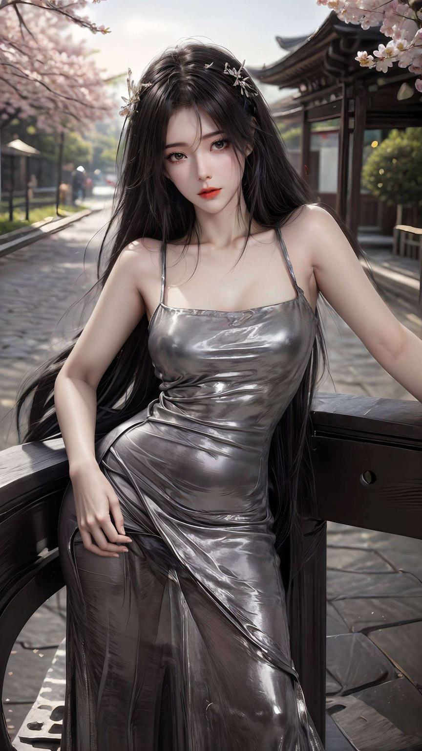 柳神高清壁纸呈现了一位怀孕的国漫美女在古风国漫的世界里