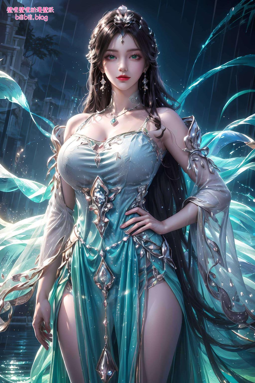 捕捉了国漫女神单色之美清新脱俗
