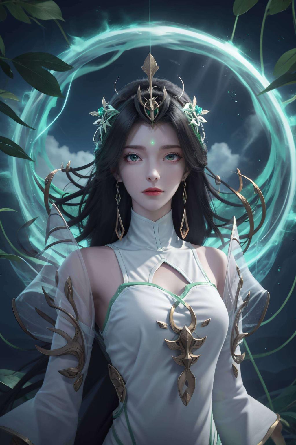 每一次滑动这款AI绘画壁纸美女
