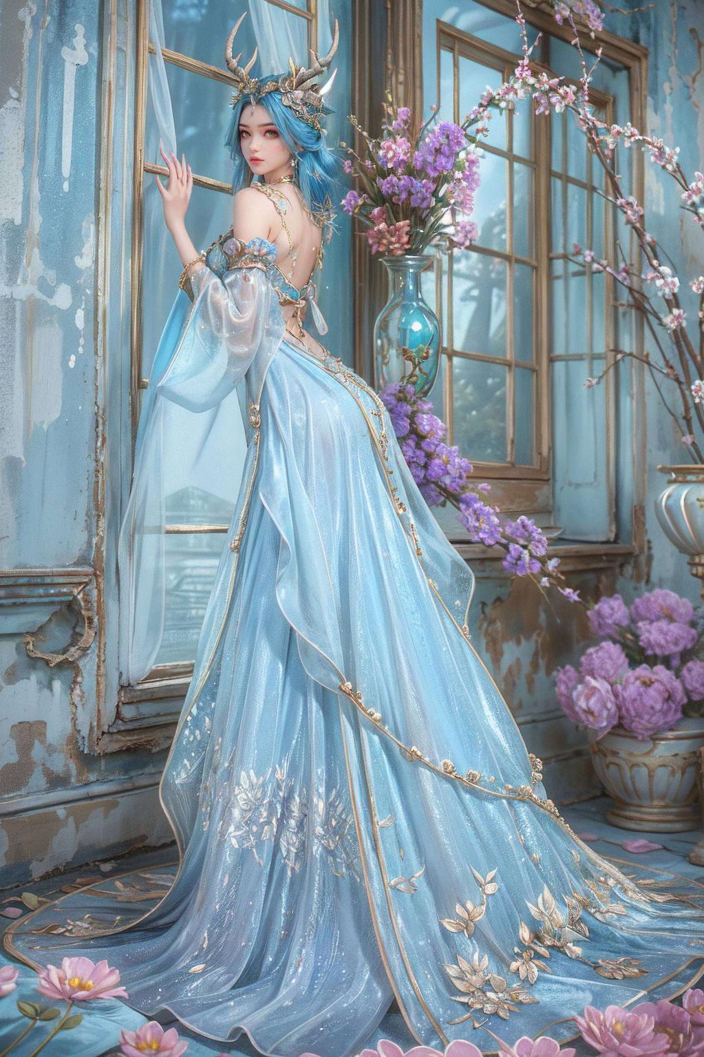 画面精美以斗破苍穹中的龙女角色为主题